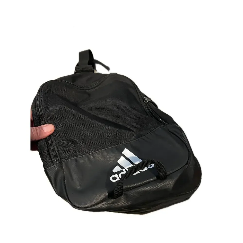 Adidas Defender Small White Black Gym Bag 18